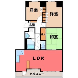 サーパス住吉の物件間取画像